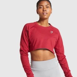 Gymshark cropped training sweater